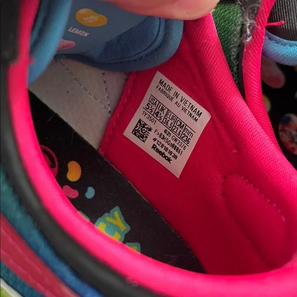 Reebok Jellybean Collab Black Colorful Sneakers - Picture 8 of 8